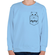 PRINTFASHION Zsebcica - Gyerek pulóver - Világoskék gyerek pulóver, kardigán