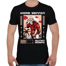 PRINTFASHION Zseniális teknős - Férfi póló - Fekete férfi póló