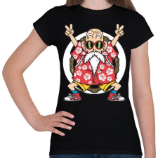 PRINTFASHION Zseniális teknős - Női póló - Fekete női póló
