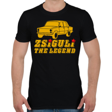 PRINTFASHION Zsiguli the legend - Férfi póló - Fekete férfi póló
