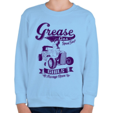 PRINTFASHION Zsííírrr - Gyerek pulóver - Világoskék gyerek pulóver, kardigán