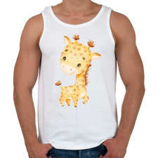 PRINTFASHION Zsiráf  - Férfi atléta - Fehér atléta, trikó