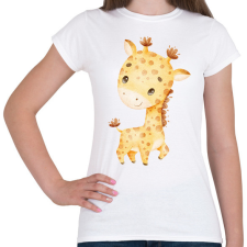 PRINTFASHION Zsiráf  - Női póló - Fehér női póló