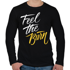 PRINTFASHION Zsírégetés - Férfi hosszú ujjú póló - Fekete