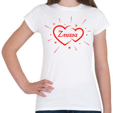 PRINTFASHION Zsuzsa - Női póló - Fehér