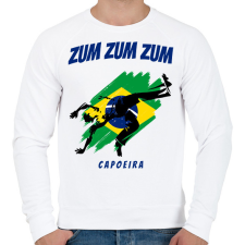 PRINTFASHION ZUM ZUM ZUM - Férfi pulóver - Fehér férfi pulóver, kardigán