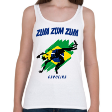 PRINTFASHION ZUM ZUM ZUM - Női atléta - Fehér női trikó