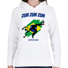 PRINTFASHION ZUM ZUM ZUM - Női kapucnis pulóver - Fehér