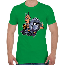 PRINTFASHION Zúzó - Férfi póló - Zöld férfi póló