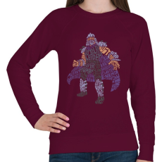 PRINTFASHION Zúzó mester - Női pulóver - Bordó