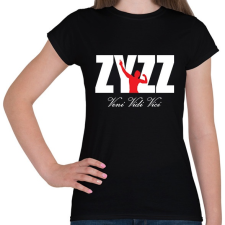 PRINTFASHION Zyzz - Veni Vidi Vici 2 - Fehér - Női póló - Fekete női póló