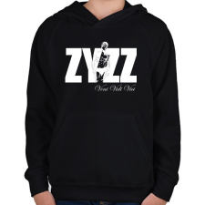 PRINTFASHION Zyzz - Veni Vidi Vici - Fehér - Gyerek kapucnis pulóver - Fekete gyerek pulóver, kardigán