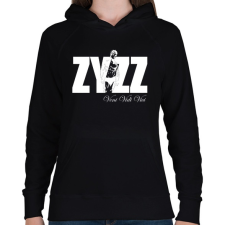 PRINTFASHION Zyzz - Veni Vidi Vici - Fehér - Női kapucnis pulóver - Fekete női pulóver, kardigán