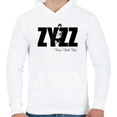PRINTFASHION Zyzz - Veni Vidi Vici - Fekete - Férfi kapucnis pulóver - Fehér