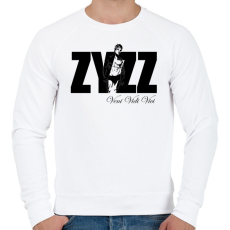 PRINTFASHION Zyzz - Veni Vidi Vici - Fekete - Férfi pulóver - Fehér