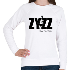 PRINTFASHION Zyzz - Veni Vidi Vici - Fekete - Női pulóver - Fehér
