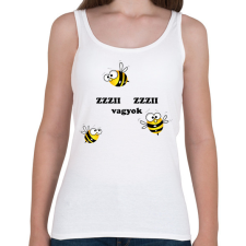 PRINTFASHION Zzzii zzzii vagyok - Női atléta - Fehér női trikó