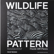 Printworks Puzzle 500 Wildlife Pattern Zebra puzzle, kirakós