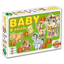 Pro Sport Bébi puzzle, kirakó háziállatokkal puzzle, kirakós