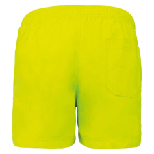 PROACT bársonyos tapintású férfi úszó rövidnadrág PA169, Fluorescent Yellow-XS munkaruha