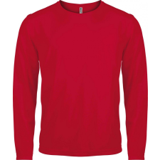 PROACT Férfi póló Proact PA443 Men&#039;S Long-Sleeved Sports T-Shirt -XL, Red férfi póló