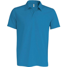PROACT Férfi póló Proact PA482 Men'S Short-Sleeved polo Shirt -2XL, Aqua Blue