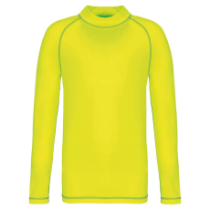 PROACT gyerek hosszú ujjú sportpóló UV védelemmel PA4018, Fluorescent Yellow-6/8