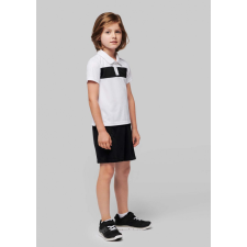 PROACT Gyerek póló Proact PA494 Kids&#039; Short Sleeve polo Shirt -10/12, White/Black gyerek póló