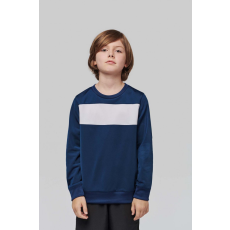 PROACT Gyerek pulóver Proact PA374 Kids' polyester Sweatshirt -12/14, Sporty Royal Blue/White