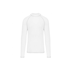 PROACT hosszú ujjú férfi sportpóló UV védelemmel PA4017, White-L