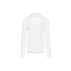 PROACT hosszú ujjú férfi sportpóló UV védelemmel PA4017, White-S