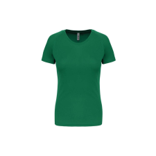 PROACT Női környakas raglános rövid ujjú sportpóló PA439, Kelly Green-XS női póló