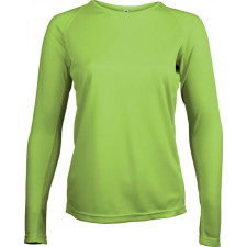 PROACT Női póló Proact PA444 Ladies&#039; Long-Sleeved Sports T-Shirt -XL, Lime női póló