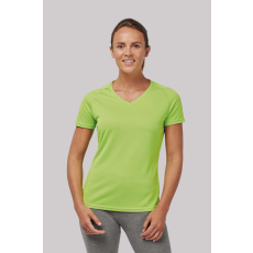 PROACT Női póló Proact PA477 Ladies’ v-neck Short Sleeve Sports T-Shirt -2XL, Fine Grey