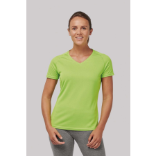 PROACT Női póló Proact PA477 Ladies’ v-neck Short Sleeve Sports T-Shirt -XL, Fine Grey női póló
