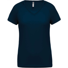 PROACT Női póló Proact PA477 Ladies’ v-neck Short Sleeve Sports T-Shirt -XL, Sporty Navy