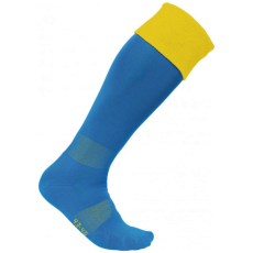 PROACT PA0300 hosszú szárú sportzokni kontrasztos színű felsö résszel Proact, Sporty Royal Blue/Sporty Yellow-31/34