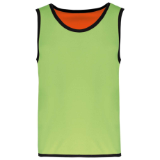 PROACT PA046 gyerek ujjatlan kifordítható sportpóló Proact, Lime/Spicy Orange-10/14