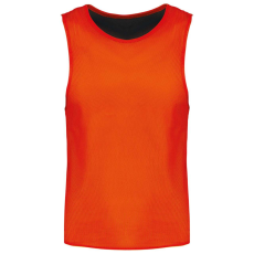 PROACT PA048 két rétgű, eltérő színű gyerek ujjatlan kifordítható sportpóló Proact, Spicy Orange/Black-10/14