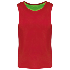 PROACT PA048 két rétgű, eltérő színű gyerek ujjatlan kifordítható sportpóló Proact, Sporty Red/Fluorescent Green-6/10