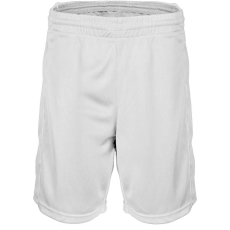 PROACT PA161 gyerek kosárlabda sport rövidnadrág Proact, White-10/12