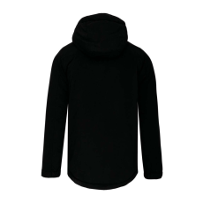 PROACT PA240 bársonyos tapintású unisex kapucnis kabát Proact, Black/White-XL