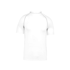 PROACT PA4007 szűk szabású unisex sztreccs surf póló Proact, White-S