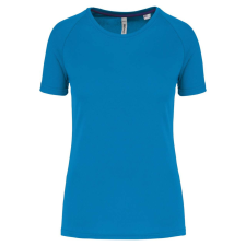 PROACT PA4013 rövid ujjú környakas Női sportpóló Proact, Aqua Blue-M női póló
