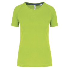PROACT PA4013 rövid ujjú környakas Női sportpóló Proact, Lime-L