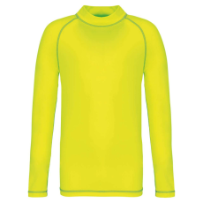 PROACT PA4018 gyerek hosszú ujjú sportpóló UV védelemmel Proact, Fluorescent Yellow-12/14
