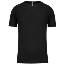PROACT PA438 férfi környakas raglános rövid ujjú sportpóló Proact, Black-3XL férfi póló