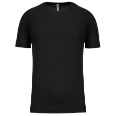 PROACT PA438 férfi környakas raglános rövid ujjú sportpóló Proact, Black-XL
