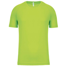 PROACT PA438 férfi környakas raglános rövid ujjú sportpóló Proact, Lime-2XL férfi póló