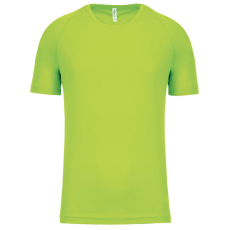 PROACT PA438 férfi környakas raglános rövid ujjú sportpóló Proact, Lime-XL